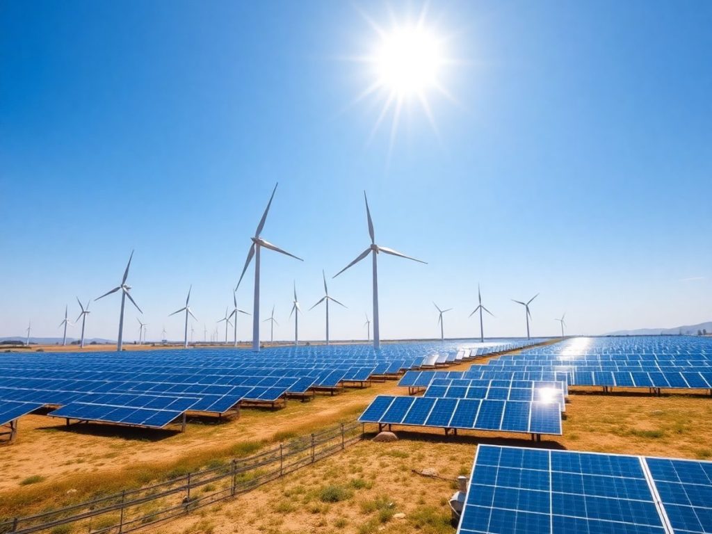 turbine eoliene și panouri solare